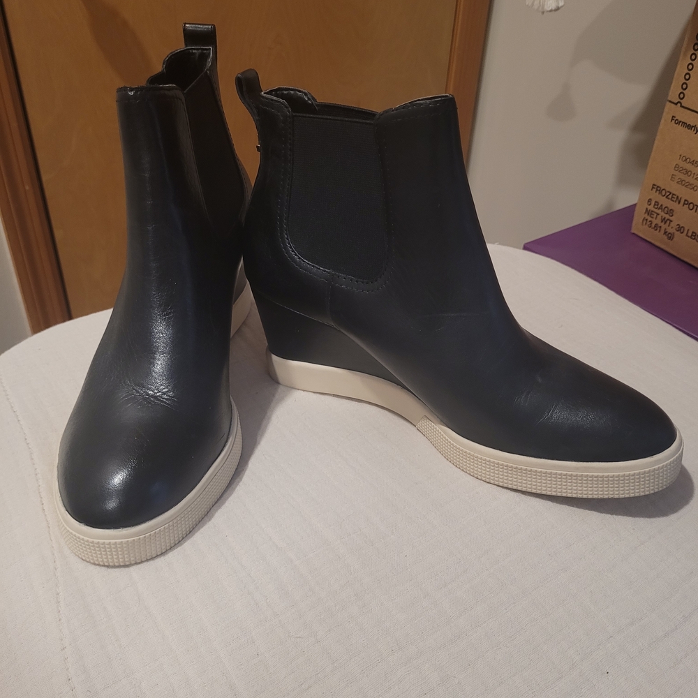 Lauren Ralph Lauren Black Wedge Boots